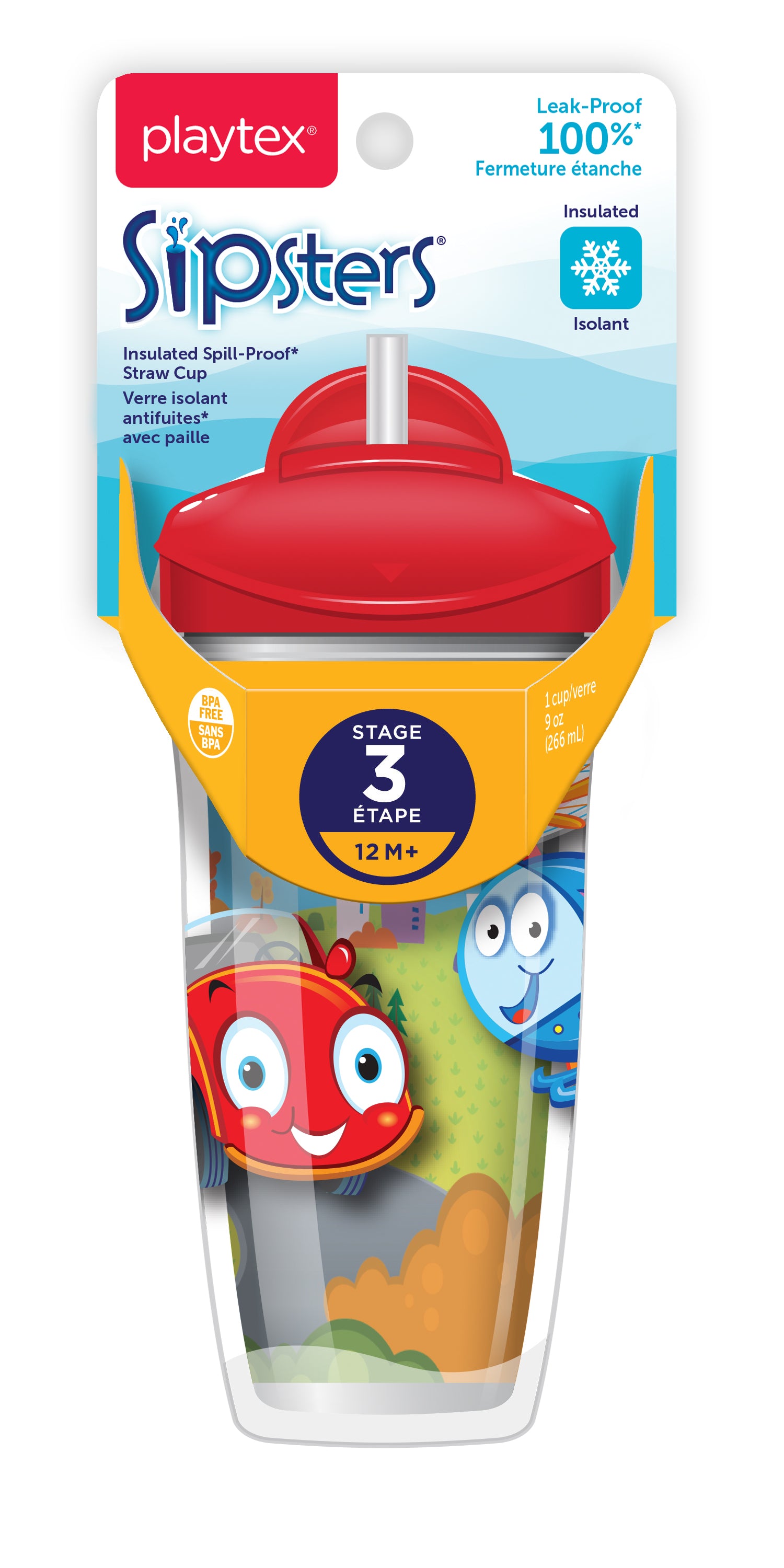 Playtex® Stage 3 Insulated Straw Cup - Sea and Saur – PlaytexBaby